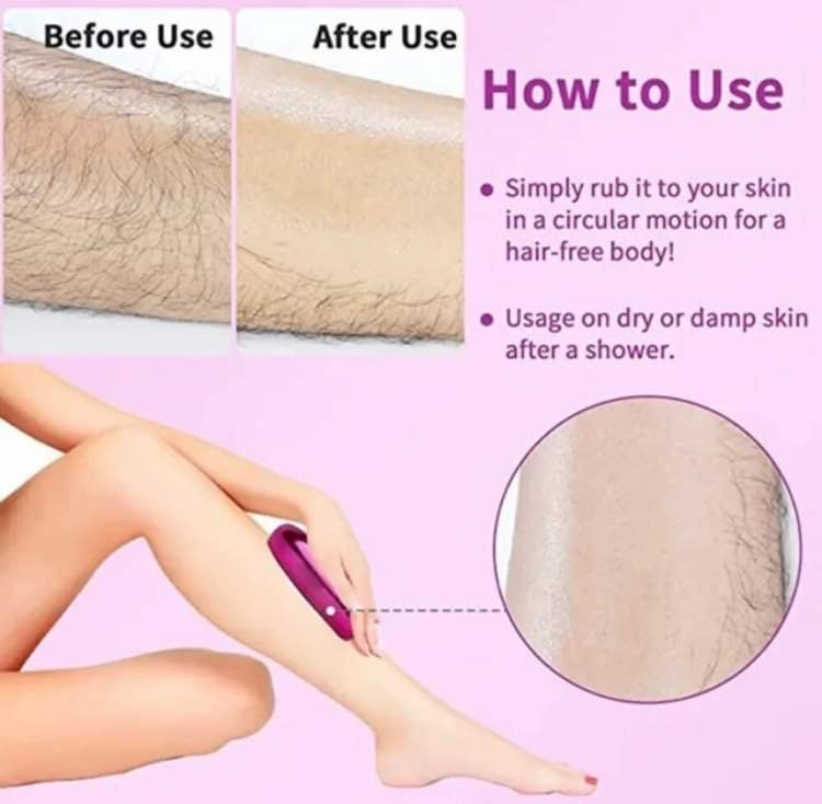 Hair Removal Epilators Crystal Hair Eraser For UNISEX Body Arm Legs UK